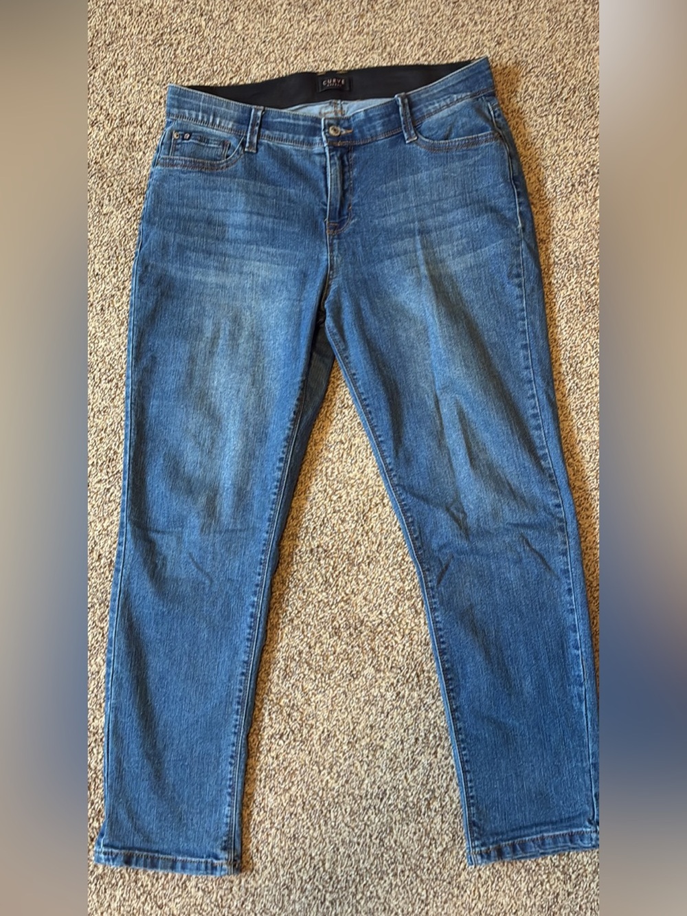 Mid Wash Skinny Jeans for Women - Stretch Slim Fit
